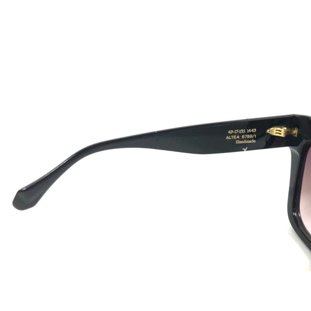 Gigi Studios Sunglasses ALTEA 6789/1 Shiny Black Frames with Red Gradient Lenses